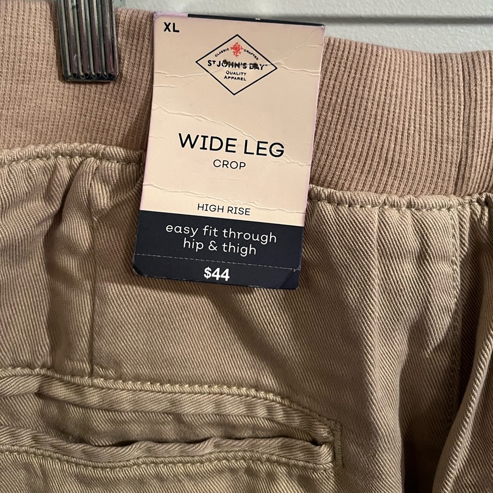 3 NEW Pairs of Pants- St. John's Bay Wide Leg Crop High Rise Pants - Picture 15 of 16